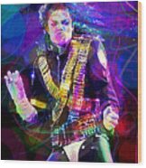 Michael Jackson '93 Moves Wood Print