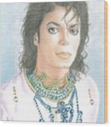 Michael Jackson - Our Beautiful Prince Wood Print