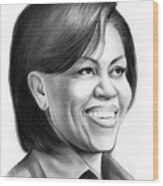 Michelle Obama Wood Print