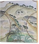 Mijas Hills Wood Print