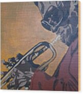 Miles Davis Wood Print