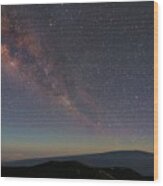 Milky Way Over Mauna Loa Wood Print