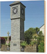 Millennium Clock Tower - Delabole Wood Print