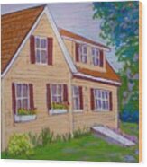 Mills House Chester Nova Scotia Wood Print