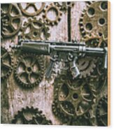 Miniature Mp5 Submachine Gun Wood Print
