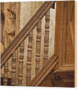 Mission Stairway Wood Print