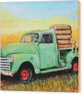 Mississippi Delta Dirt Road Wood Print