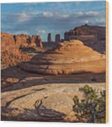 Moab Back Country Panorama Wood Print