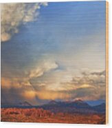 Moab Sunset Wood Print