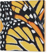 Monarch Butterfly Abstract Pattern Wood Print
