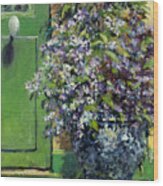 Monet's Entry Wood Print
