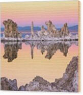 Mono Lake Through A Tufa Frame Wood Print