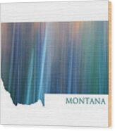 Montana In Pastel Wood Print
