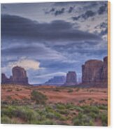 Monument Valley Az Dsc03299 Wood Print