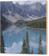 Moraine Lake Canada Wood Print