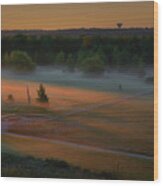 Morning Mist Over Dyarna #h7 Wood Print