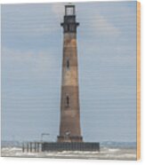 Morris Island Lighthouse In Charleston Sc Wood Print