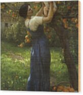 Mother And Child In An Orange Grove Painting By Virginie