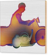 Motorcycle X-ray No. 2 Wood Print