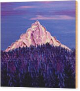 Mount Hood At Dusk #35 Wood Print