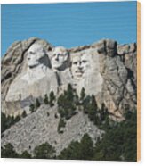 Mount Rushmore Wood Print