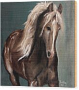 Mountain Horse Fever Wood Print