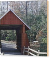 Campbells Covered Bridge 3 Wood Print