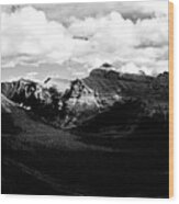 Mountain Valley Landscape Wood Print
