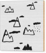 Mountains Wood Print