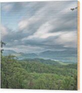 Moving Over The Blue Ridge Mountains Wood Print