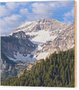Mt. Timpanogos In The Wasatch Mountains Of Utah Wood Print