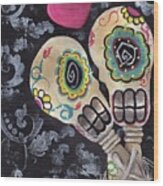 Muertos De Amor Wood Print