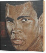 Muhammad Ali The Greatest Wood Print