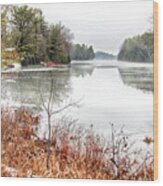 Muskoka Lakes In December Wood Print