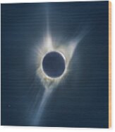 Mystic Eclipse Wood Print