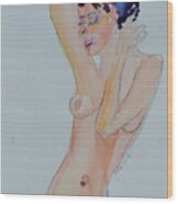 Naked Noelle Wood Print
