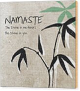 Namaste Wood Print