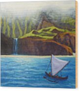 Napali Coast Wood Print