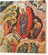 Nativity Icon Wood Print