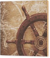 Nautical Exploration Wood Print