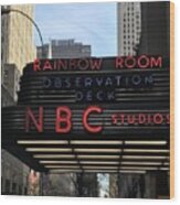 Nbc Studios Nyc Wood Print