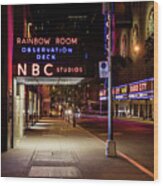 Nbc Studios Nyc Wood Print