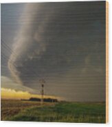Nebraska Thunderstorm Eye Candy 015 Wood Print