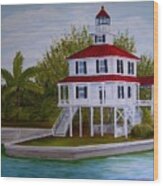 New Canal Lighthouse Wood Print