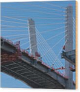 New Goethals Bridge Construction 1 Wood Print