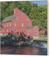 New Jersey - Red Mill In Clinton Wood Print