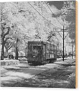 New Orleans, Streetcar. Wood Print