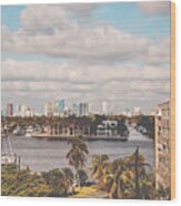 New River Fort Lauderdale Wood Print