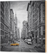 New York City 5th Avenue Wood Print