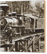 No. 11 Marin 4-4-0  North Pacific Coast Railroad Circa 1885 Wood Print